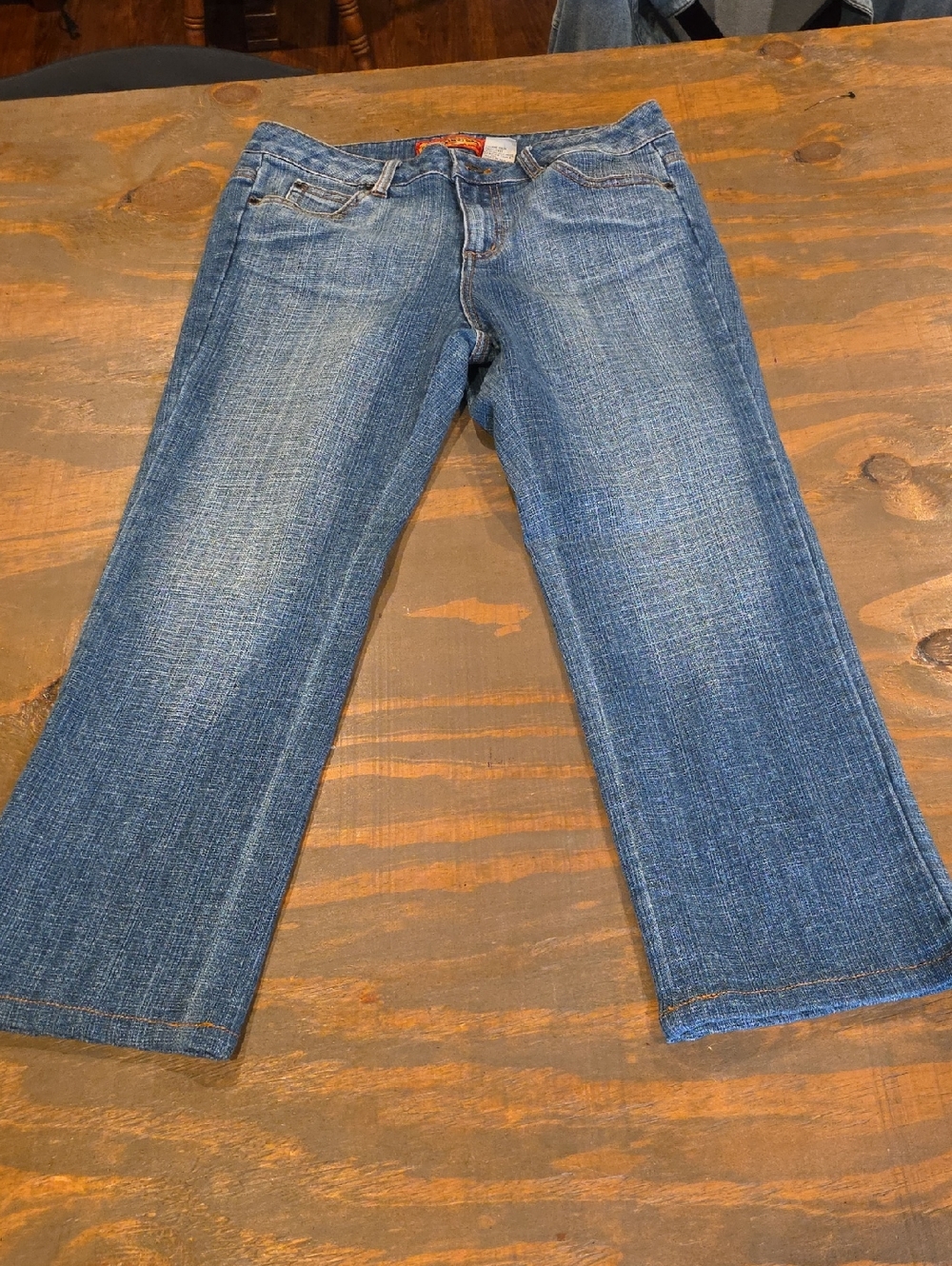 Boom Boom Jeans Women's Medium Blue Ankle Bootcut Jeans